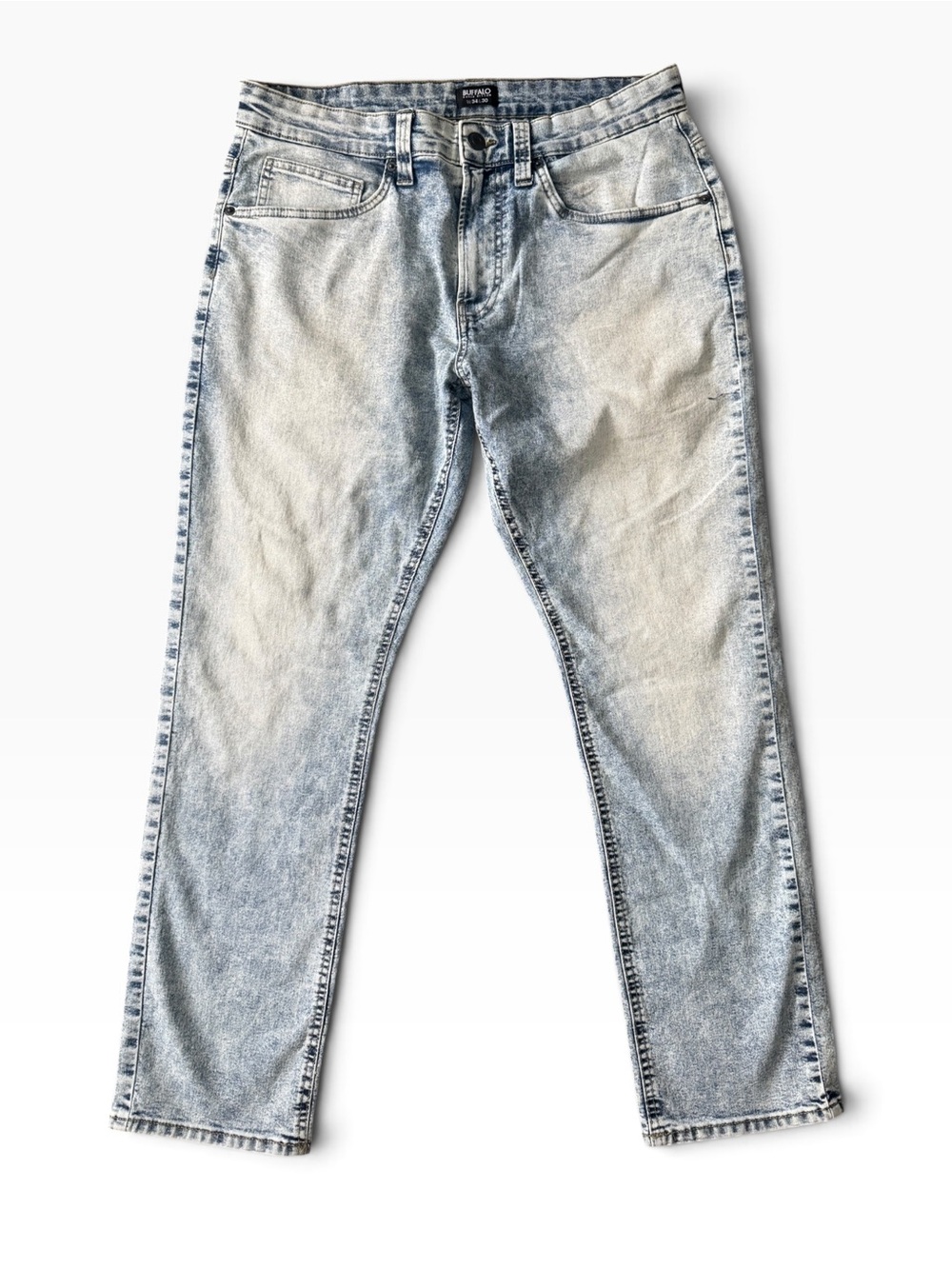 Buffalo David Bitton Men's Slim Straight Light Blue Jeans